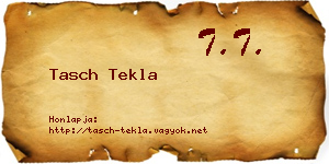 Tasch Tekla névjegykártya
